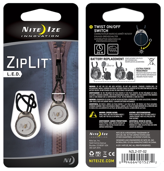 Светящийся маркер на молнию Nite Ize ZipLit LED Zipper Pull